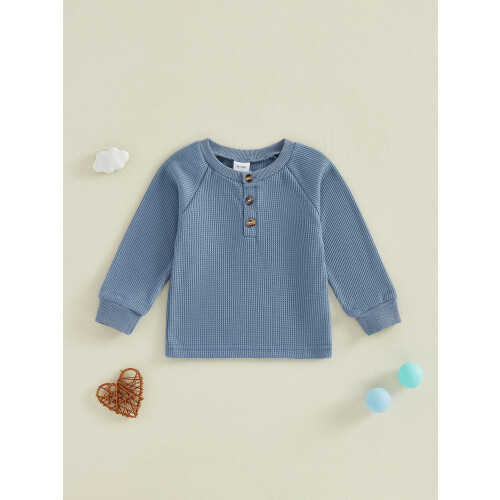 (3-4 Years, Blue) Φθινοπωρινά πουκάμισα για casual ρούχα 2