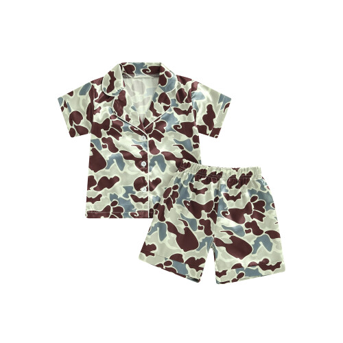 (12-18 Months, Army Green) Σετ καλοκαιρινής πιτζάμας και σορτς