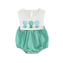 (6-12 Months, Army Green) Tutina da golf per neonati, body senza maniche per feste di compleanno.