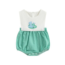 (6-12 Months, Green) Tutina da golf per neonati, body senza maniche per feste di compleanno.