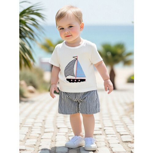 (6-12 Months, White) Σετ σορτς για 2 τεμάχια 1