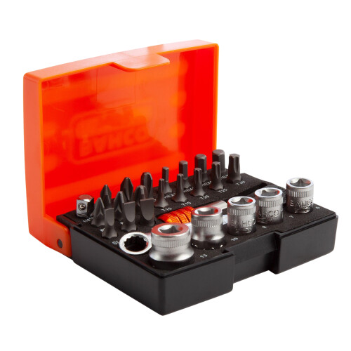 Bahco Bahco 1/4 Ratchet Bit Driver & Socket Set  (Pack of 26)