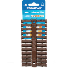 (6 x 28mm, Brown) Rawlplug Universal Plug (Pack Of 48)