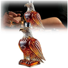 Eagle Whiskey Decanter with Unique Glass Design, Elegant Home Bar Decor and Gift for Dad or Husband