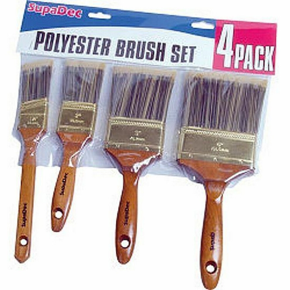 Supadec Polyester Brush Set (4 Pack) 5059444460029