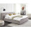 Beliani Waterbed Fabric LINARDS 160 x 200 cm (EU King) Grey 2