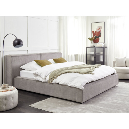 Beliani Waterbed Fabric LINARDS 160 x 200 cm (EU King) Grey 1