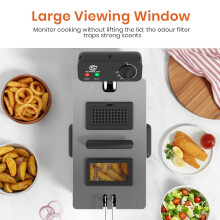 Electric Deep Fryer Fat Chip Frying Pan, Basket Stainless SUPERLEX 3L Commercial