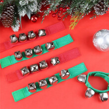 12 StüCk Handgelenkschellen, Glocken, ArmbäNder, Jingle Bells, Musikalische KnöChelglocken, Rhythmusinstrument für Kinder, Weihnachtsgeschenke,