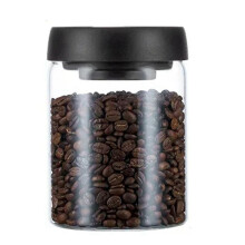 Vacuum Sealed Jug Coffee Beans Glass Airtight Canister Food Grains Candy Keep Fresh Storage Jar 900Ml