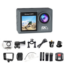 WiFi Anti-Shake Action Kamera 5K 30FPS Dual Screen 170 Weitwinkel 30M Wasserdichte Sportkamera mit Fernbedienung
