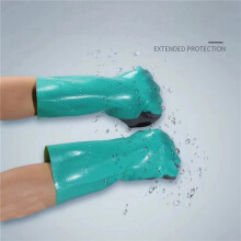 Reusable Heavy Duty Safety Work Gloves, Acid,Labor Protection Wear-Resistant,Anti-Skid and Anti Cutting Rubber Gloves