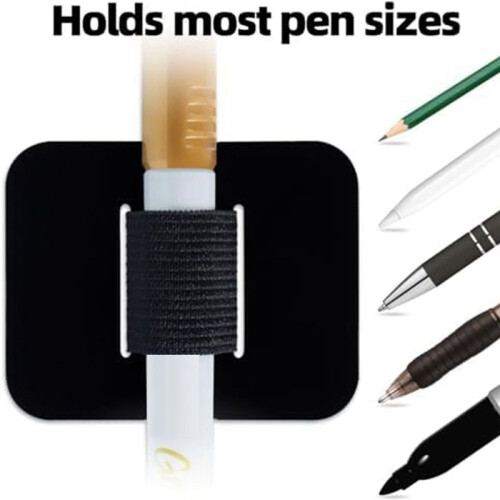 4 Confezioni di Portapenne per Notebook, Portapenne Autoadesivi e Custodie Elastiche per Matite Progettati Specificatamente Viola 2
