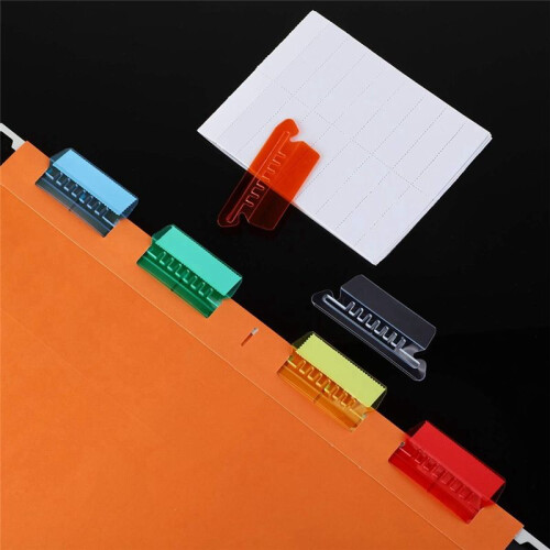 120 Pcs Hanging Folder Tabs and Inserts for Quick Identification of Hanging Files, Easy to Read, Hanging File Inserts
