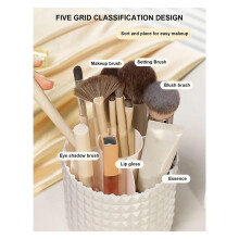Soporte para Brochas de Maquillaje, Almacenamiento de Maquillaje una Prueba de Polvo e Impermeable - Organizador de Brochas de Maquillaje CosméTico
