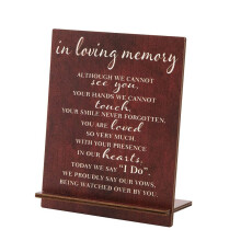 In Loving Memory Wedding Sign, Wedding Wooden Decorations for Reception, Memorial Table Sign for Wedding