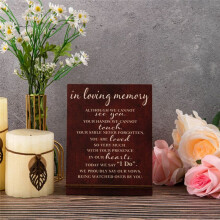 In Loving Memory Wedding Sign, Wedding Wooden Decorations for Reception, Memorial Table Sign for Wedding