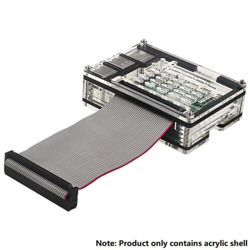 9 Layers Acrylic Case for Raspberry Pi 5 Compatible with for Raspberry Pi 5 Active Cooler 2
