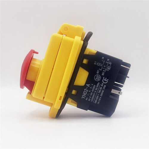 YH02-A Electromagnetic  250V 16A 4PIN Start Push Button for Machine Tool Equipment Waterproof 1