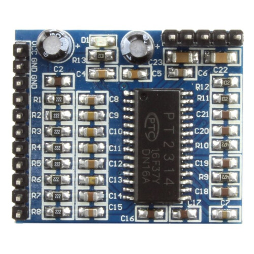 PT2314 Sound Quality Adjustment Voice Module IIC I2C 6V-10V Audio Processing Module 1