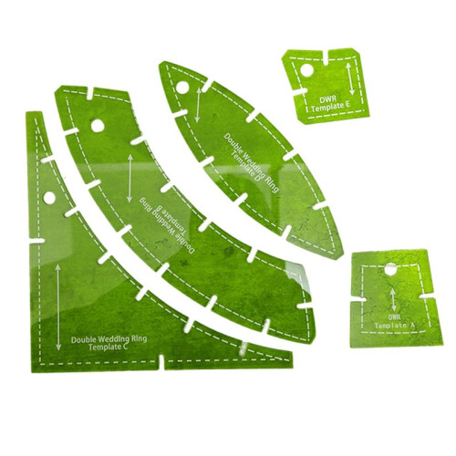 5pcs Polygon Transparent DIY Sewing Quilting Templates Sewing Stencils  Patchwork Ruler Handmade Practical Tool