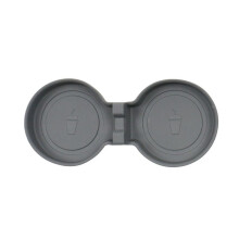 Car Water Cup Mat Coasters Slots TPE Non-Slip Mat for Model 3 Highland 2024 Interior Accessories, Grey