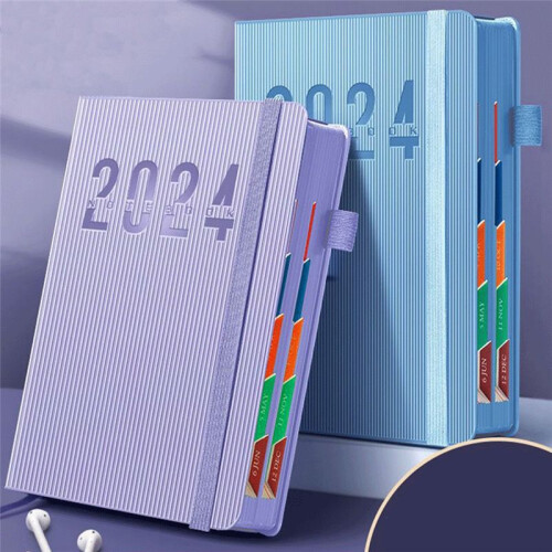 2024 Planning Notebook Plan Chinese Internal Page Notebook 365 Day Plan Calendar Schedule School Diary Book- 1