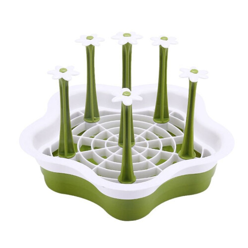 Countertop Cup Drain Rack, Kitchen Bottle Drying Ttray, Glass Holder Stand, Plastic Hanging Cup Rack Organizer