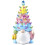 Easter Decorations - Lighted  Gnomes Resin Easter Tree with Multicolored Lights -  Prelit Easter Holiday Decor 1
