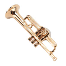 Goldene Trompete Miniatur-Replik Magnet Metall