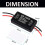 GS-100A Brake Light Flasher Module,  12-24V 2A 24W High Brake Controller Tail Lamp Safety Prompt Controller 4Pcs 9