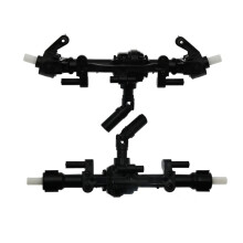Eje Delantero y Trasero con Engranaje de Metal para MN D90 MN-90 MN98 MN99 MN99S MN45 1/12 RC Car Repuestos Accesorios de ActualizacióN