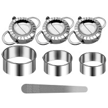 Ravioli Shaper, Stainless Steel Dumpling Ravioli Shaper Set, Ravioli Cookie Cutters, Dumpling Maker, for Making Ravioli
