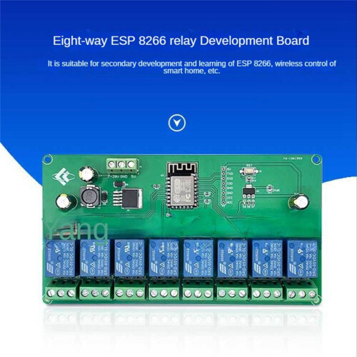 8 Channel ESP8266 Wireless WIFI Relay Module ESP-12F Development Board  5V/7-28V E-WeLink APP Remote Control 2