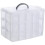 Arts, Crafts and Jewelry Organizer, Stackable 3-Tier Clear Plastic Organizer with 30 Adjustable Compartments 1
