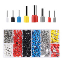 Kit di Terminali Per Connettori con Ghiere Per Cavi 1200PZ Assortimento Kit di Connettori Per Ghiere Per Cavi Terminale Perno del Cavo Isolato