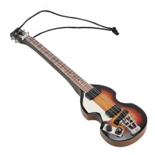 Lindenholz Rock Gitarre Schlüsselanhänger für Kinderrucksack