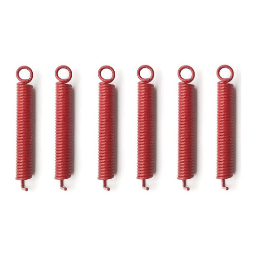 6 i Pack Noiseless Tremolo Springs, Elgitarr Bridge Spring, Passar FR, TS, NR, DP Style Gitarrer, RöD