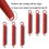 6 i Pack Noiseless Tremolo Springs, Elgitarr Bridge Spring, Passar FR, TS, NR, DP Style Gitarrer, RöD 4