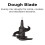 Replacement Blade for  64Oz Processor Bowl Dough Blade BN601 BL770Mega BN801 3