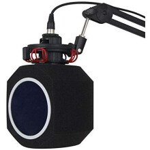Microphone Pop Filter with Noise Reduction Foam for Studio Vocal Recording and Clear Sound Capture