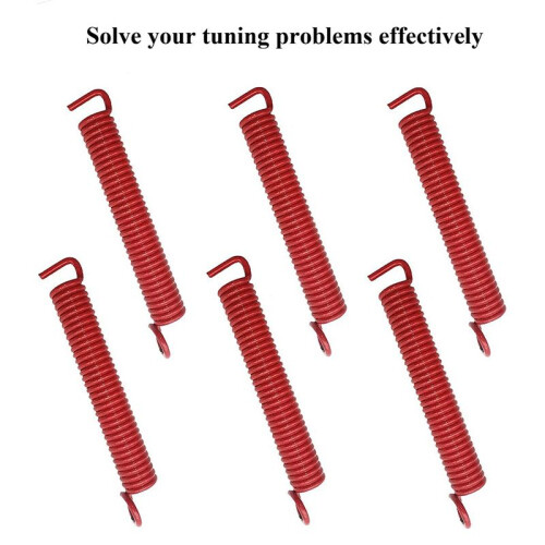 6 i Pack Noiseless Tremolo Springs, Elgitarr Bridge Spring, Passar FR, TS, NR, DP Style Gitarrer, RöD 1