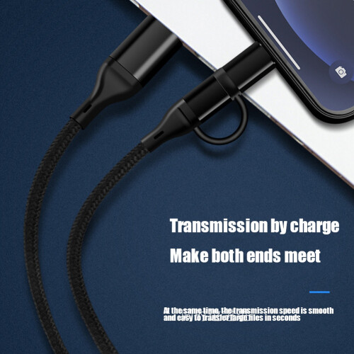 4 in 1 Charging Cable PD Multi-Function Fast Charging Data Cable Type-C To Type-C Charging Cable Phone Charging Cable 2