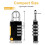 Combination Padlock, 2 Pack Small Waterproof Padlocks for School Gym Locker, Gate, Shed, 4 Digit Code Security Locks 6