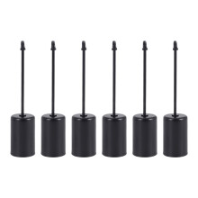 Kerzenhalter, Adventskranz, Kerzenhalter, Adventskranz, Kerzenhalter, Spitzkerzen mit Spieß, 6Stk Schwarz
