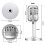 4Pcs Retro Microphone Props Model Vintage Microphone Antique Microphone Toy Microphone Stage Table Decor,Silver 5