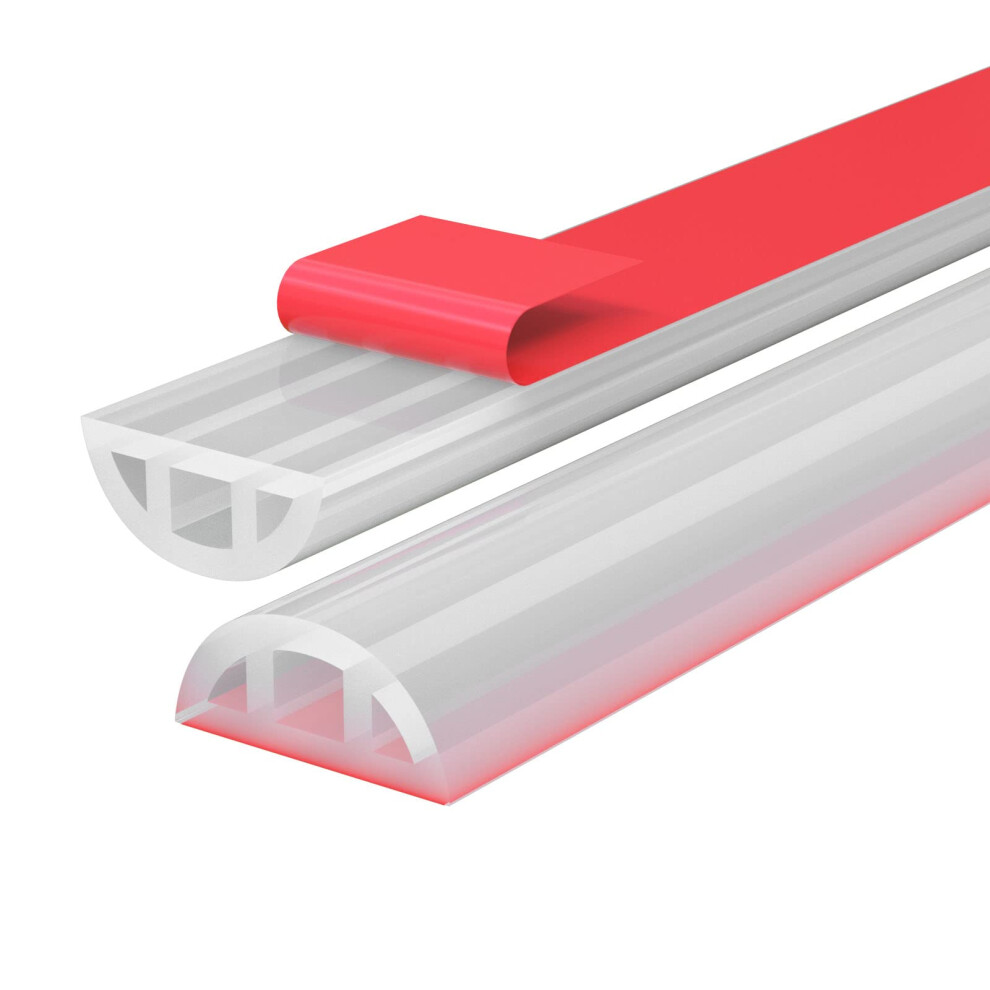 67' Shower Water Barrier Threshold Seal, Selfadhesive Silicone Dam Strip For Dry Wet Separation 9771547215974