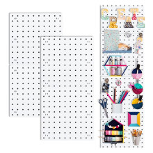 Pegboards, Pegboard Wall Organizer Panels, Peg Boards for Wall, Room, Kitchen, Garage, Living Room, Bathroom(4Pcs)