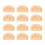 12Pcs Classical Guitar Rollers String Trees Retainer Guides Guitar String Locks Nut Block Clamp, Apricot 1