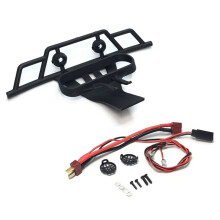 Parachoques Delantero con Luz LED para 144001 144010 124007 124017 124019 RC Car Upgrades Piezas de DecoracióN